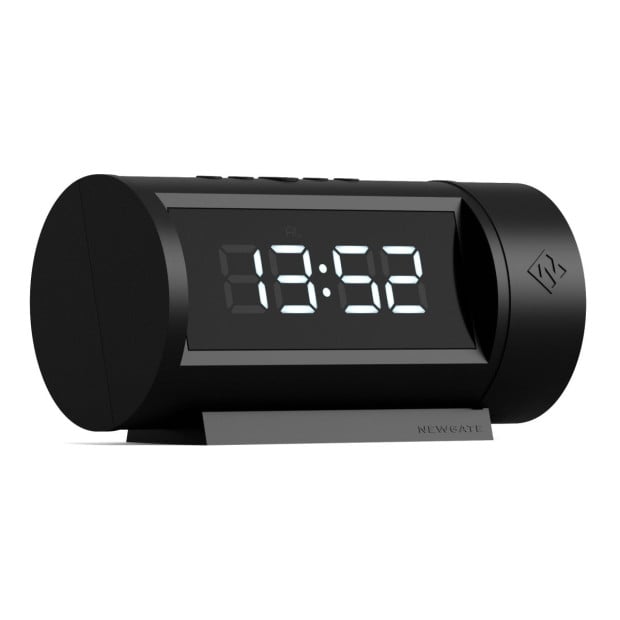 Newgate Pil LED Alarm Clock Black Image 2
