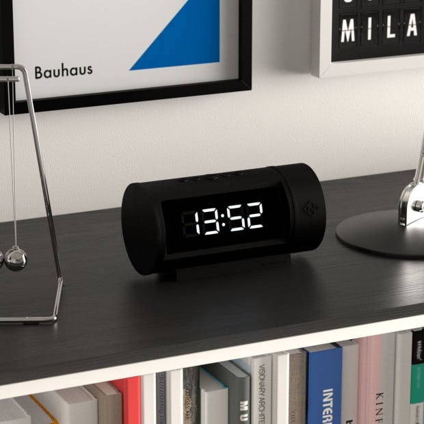 Newgate Pil LED Alarm Clock Black Image 5