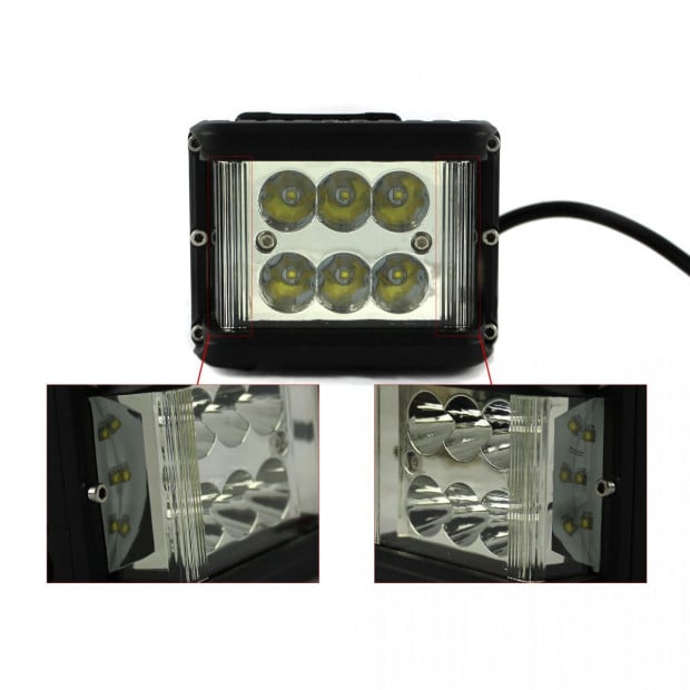 Elinz 60w Led Driving Worklight Cree Flood Spot Beam Image 3