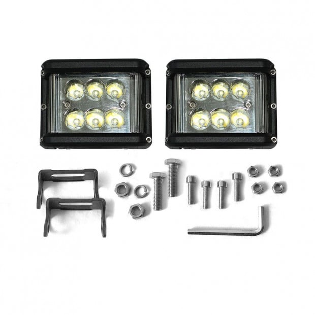 Elinz 2x 60w Led Driving Worklight Flood Spot Beam Cree 12v 24v Image 4