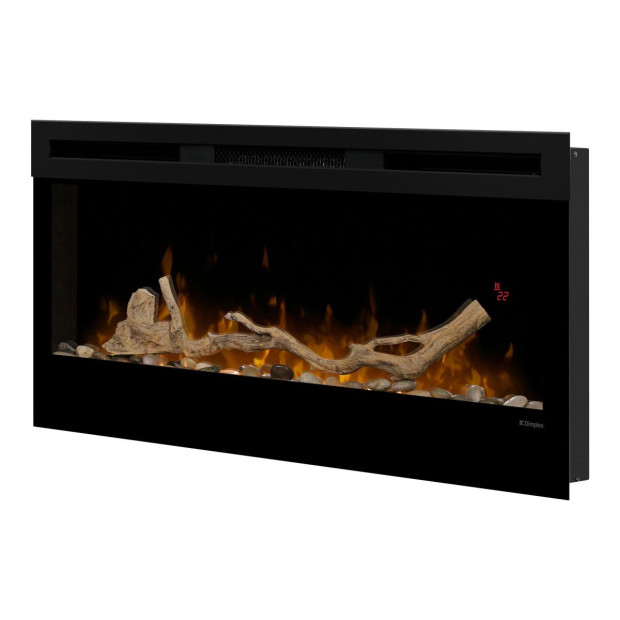 Dimplex 34-inch Linear Fireplace Driftwood and River Rock Accessory Package Image 2