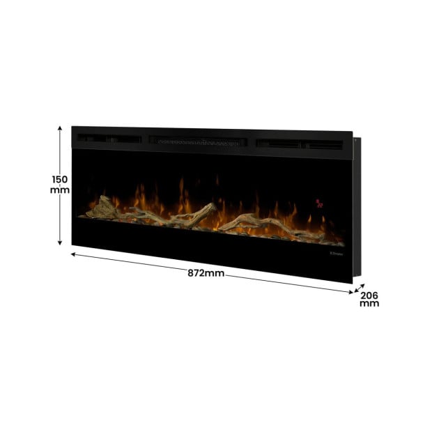 Dimplex 50-inch Linear Fireplace Driftwood and River Rock Accessory Package Image 4