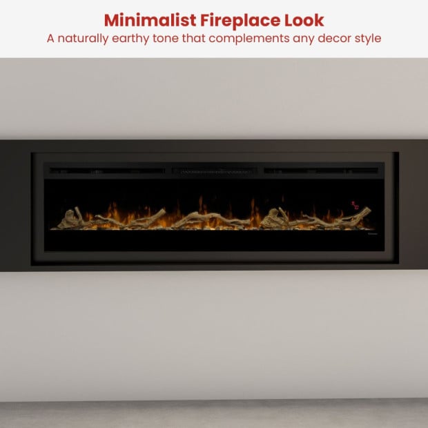 Dimplex 74-inch Linear Fireplace Driftwood and River Rock Accessory Package Image 5