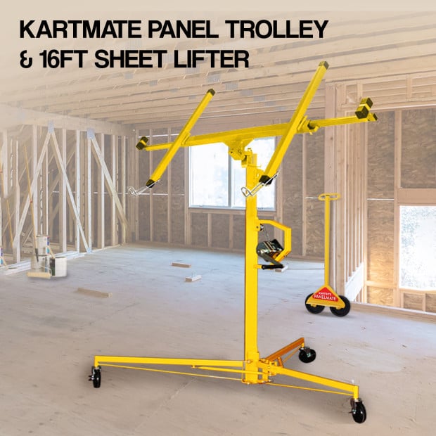 Kartrite 16ft Plaster Drywall Board Sheet Panel Hoist Lifter Image 2