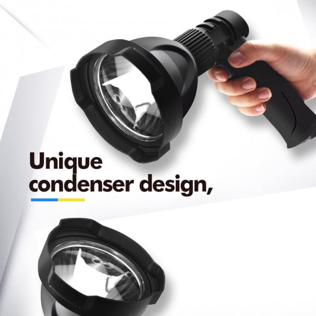 LED Handheld Spotlight Rechargeable Campin Flashlight Torch Spot Light Image 11