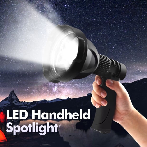 LED Handheld Spotlight Rechargeable Campin Flashlight Torch Spot Light Image 2