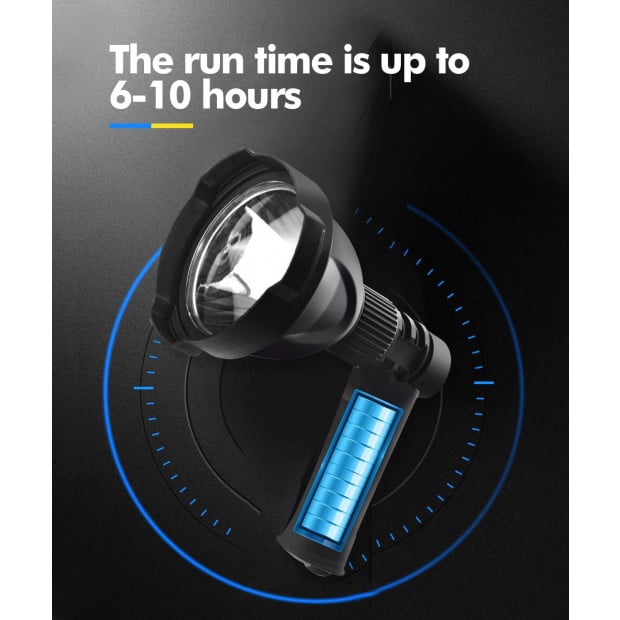 LED Handheld Spotlight Rechargeable Campin Flashlight Torch Spot Light Image 6