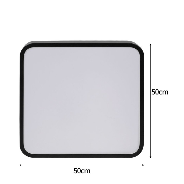 Ultra-Thin LED Ceiling Down Light Surface Mount Black 36W 50cm x 50cm x 5cm Image 3