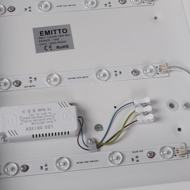 Ultra-Thin LED Ceiling Down Light Surface Mount White 36W 50cm x 50cm x 5cm Image 5