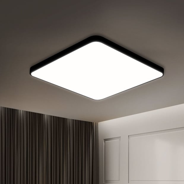 Ultra-Thin 5CM LED Ceiling Down Light Surface Mount Black 60W Image 7