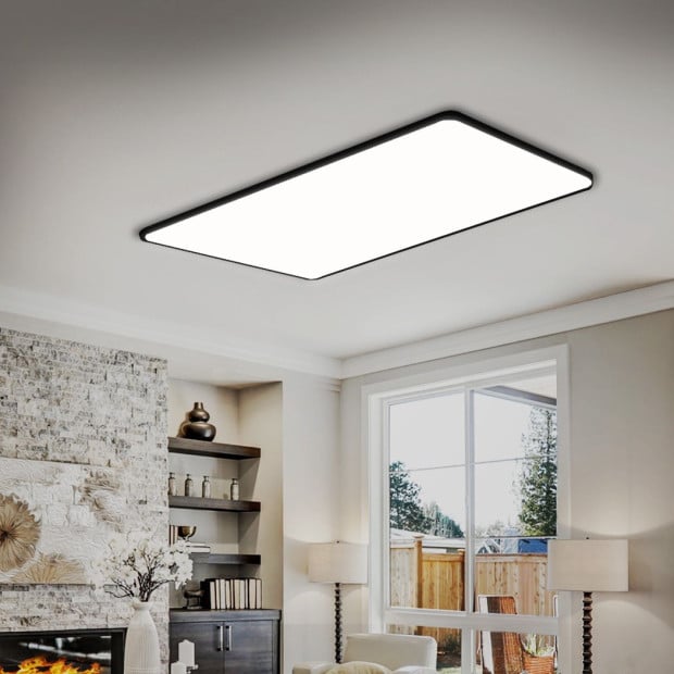 Ultra-Thin 5CM LED Ceiling Down Light Surface Mount Black 45W Image 8