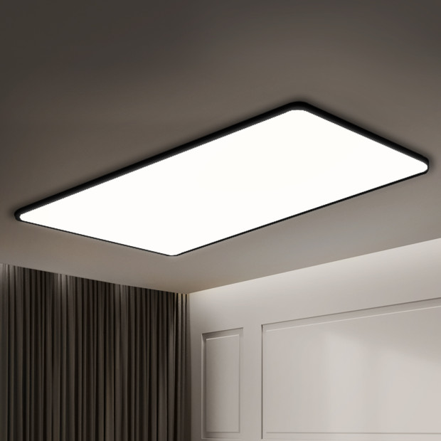 Ultra-Thin 5CM LED Ceiling Down Light Surface Mount Black 96W Image 8