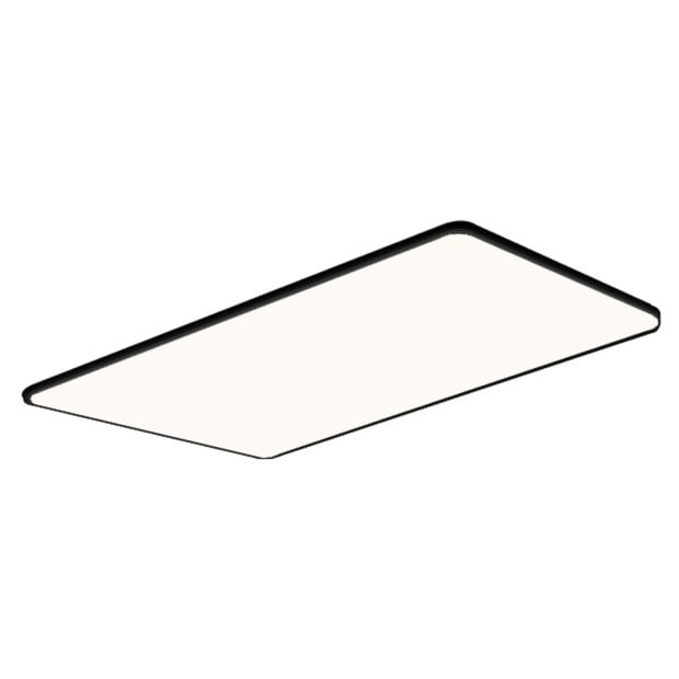 Ultra-Thin 5CM LED Ceiling Down Light Surface Mount Black 96W