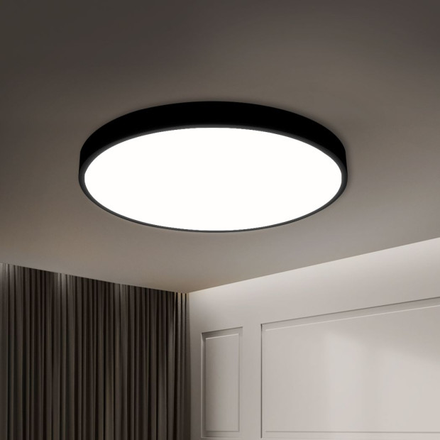 Ultra-Thin 5CM LED Ceiling Down Light Surface Mount Black 18W Image 7