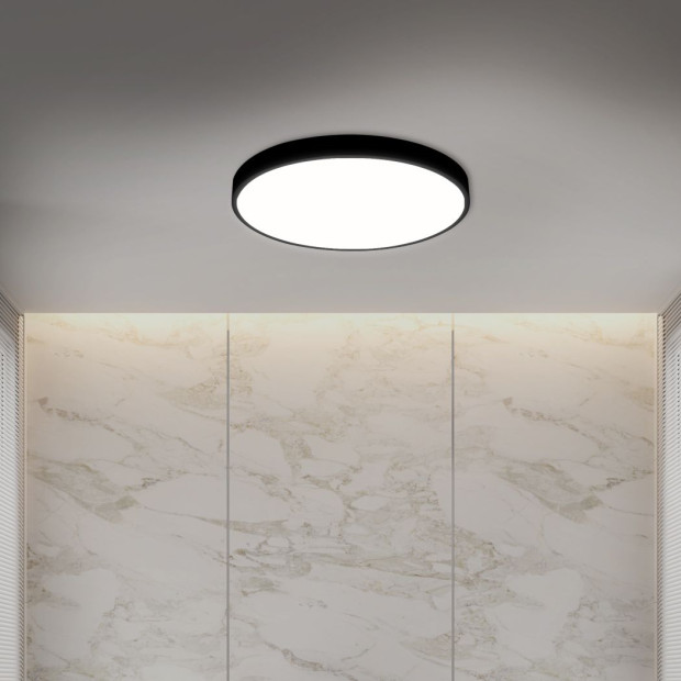 Ultra-Thin 5CM LED Ceiling Down Light Surface Mount Black 18W Image 8