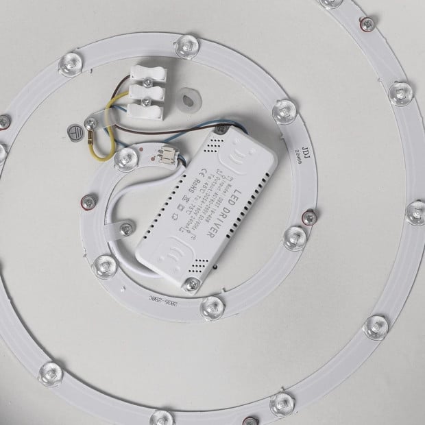 Ultra-Thin LED Ceiling Down Light Surface Mount Black 36W 50cm x 5cm Image 5