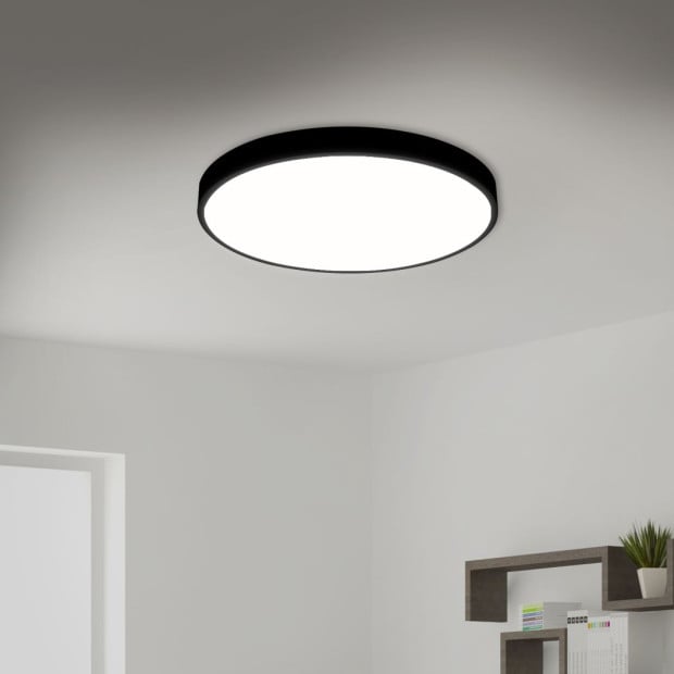 Ultra-Thin LED Ceiling Down Light Surface Mount Black 36W 50cm x 5cm Image 8