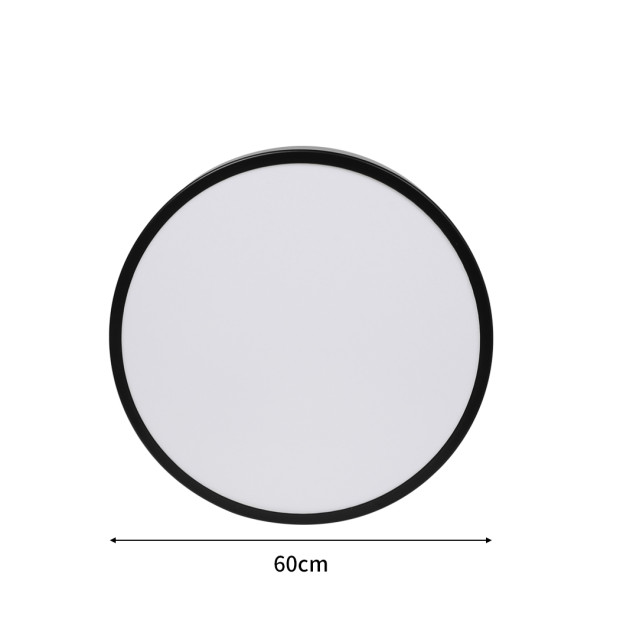 Ultra-Thin 5CM LED Ceiling Down Light Surface Mount - Black 54W Image 2