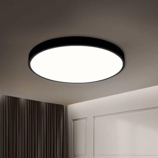 Ultra-Thin 5CM LED Ceiling Down Light Surface Mount - Black 54W Image 6