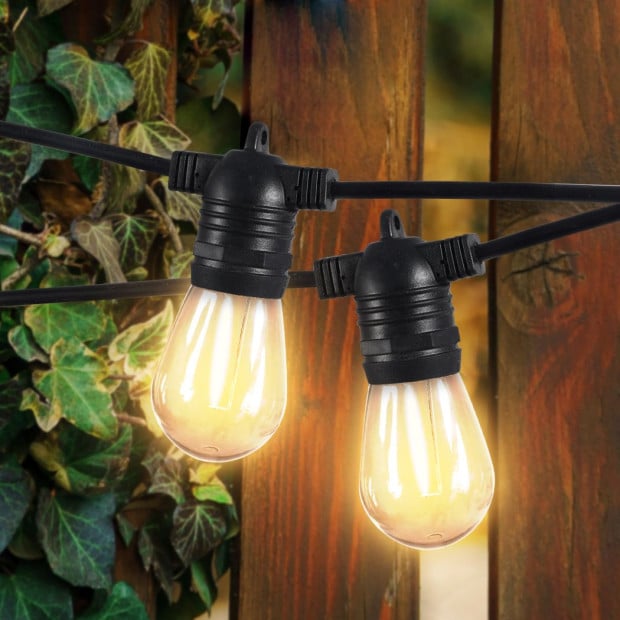 50M Festoon String Lights Christmas Wedding Party Waterproof Outdoor Image 7