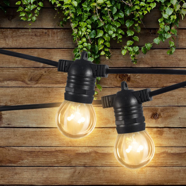 30M Festoon String Lights Christmas Wedding Party Waterproof - Warm Image 8