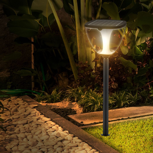 Solar LED Ground Garden Lights Pathway Yard Park Lawn Outdoor 100cm Image 3