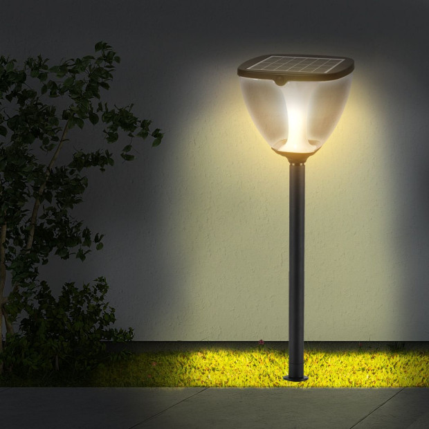 Solar LED Ground Garden Lights Pathway Yard Park Lawn Outdoor 100cm Image 2