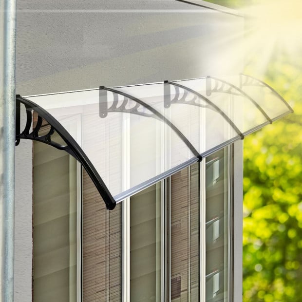 Door Window Awning Outdoor Canopy Sun Shield Rain Cover DIY 1M x 4M Image 7