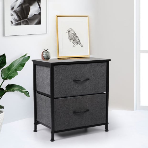 Storage Cabinet Tower Bedside Table Chest of Drawers Dresser Tallboy Image 7
