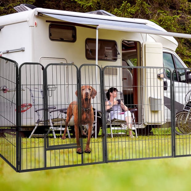 8 Panel Pet Dog Playpen Puppy Exercise Cage Enclosure Fence Cat 40 Image 7