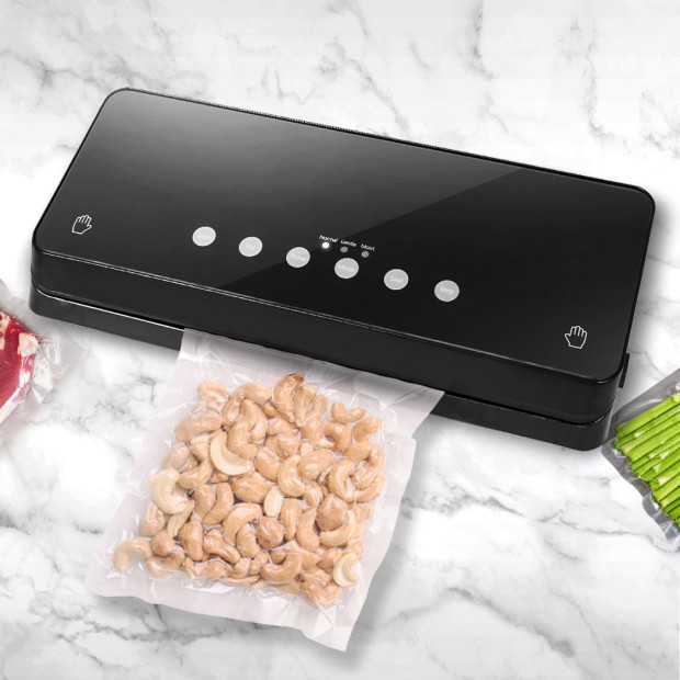 Food Vacuum Sealer Machine Fresh Storage with Seal Bags Black Image 7