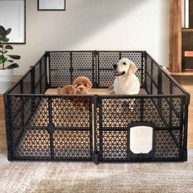 Pet Playpen Foldable Protable Dog Plastic Garden Outdoor 8 Panels Image 7