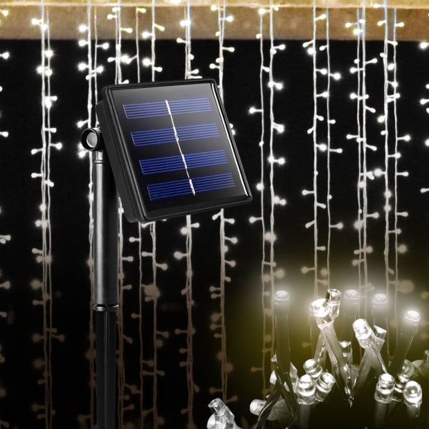 Solar Powered Fairy String Lights Outdoor Garden Party Wedding Xmas Image 2