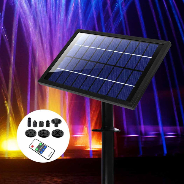 Solar Fountain Powered Water Power Wireless Garden Pond Pool Outdoor Image 7
