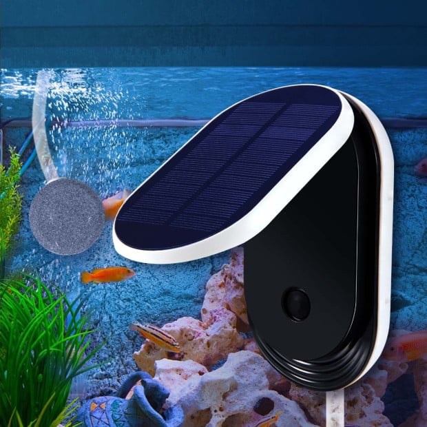 Solar Air Pump Powered Pool Water Pond Outdoor Fish Oxygen Tank Image 7