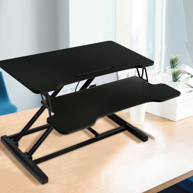 Standing Office Desk Riser Height Adjustable Shelf Computer Image 7