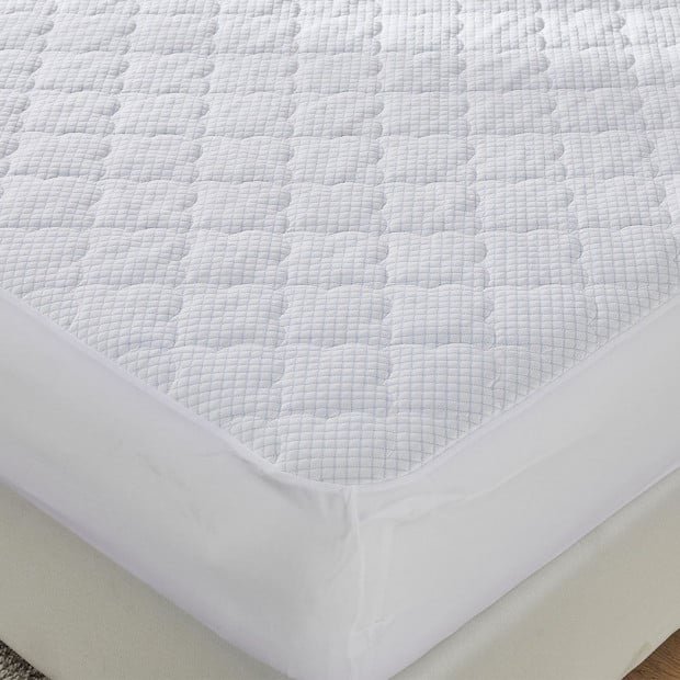 Mattress Protector Topper Cool Fabric Pillowtop Waterproof Cover Queen Image 7