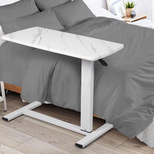 Standing Desk Height Adjustable Sit Stand Office Computer Table Shelf Image 7