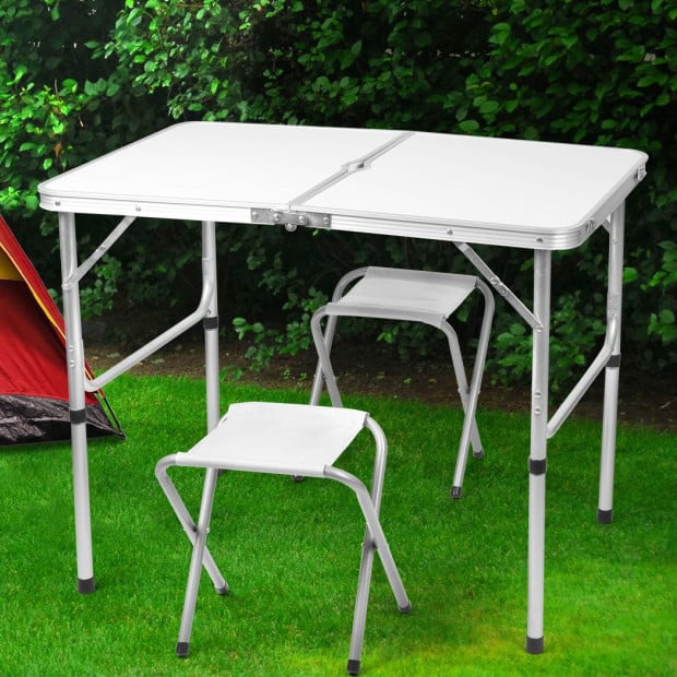 Camping Table Chair Set Folding Portable Outdoor Picnic BBQ Desk Image 7
