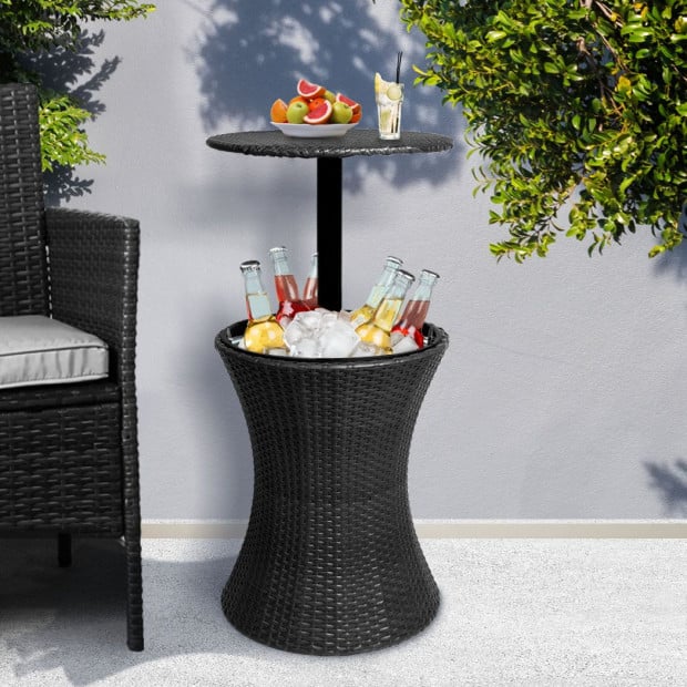 Outdoor Setting Furniture Patio Pool Storage Box Black Image 7