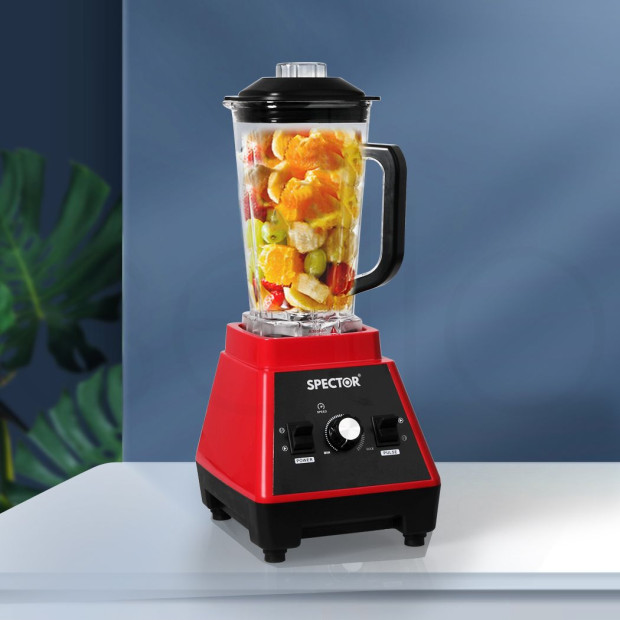 Spector 2L Commercial Blender Mixer Food Processor Juicer Ice Crush Red Image 7