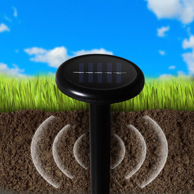10Pcs Snake Repeller Ultrasonic Solar Pest Repellent Pulse Rodent Image 7