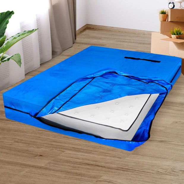 Mattress Bag Protector Plastic Moving Storage Dust Cover Carry King Image 7