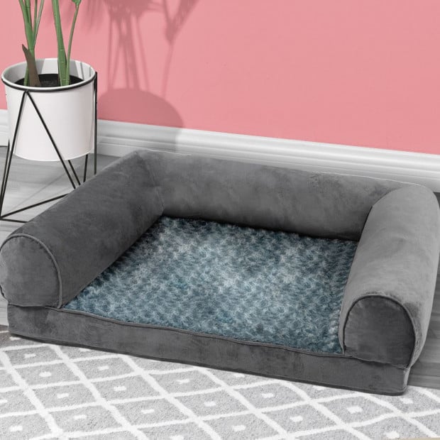 Pet Dog Bed Sofa Cover Soft Warm Plush Velvet L Image 7