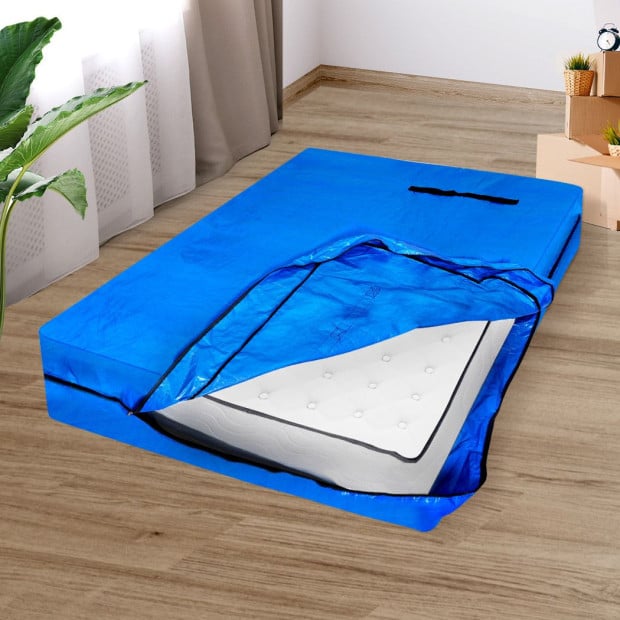 Mattress Bag Protector Plastic Moving Storage Dust Cover Carry Single Image 7