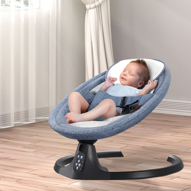 Baby Swing Cradle Rocker Bed Electric Bouncer Seat Infant Remote Chair Image 7