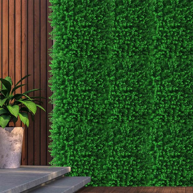 10pcs Artificial Boxwood Hedge Fence Fake Vertical Garden Type 3 Image 6