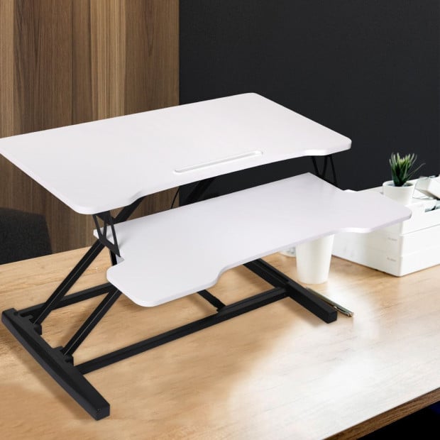 Standing Office Desk Riser Height Adjustable Shelf Computer Image 7