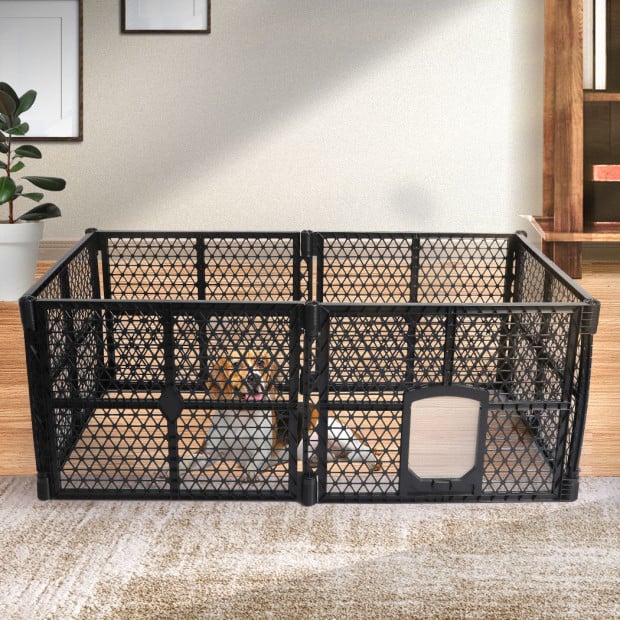 Pet Playpen Foldable Protable Dog Plastic Garden Outdoor 6 Panels Image 7