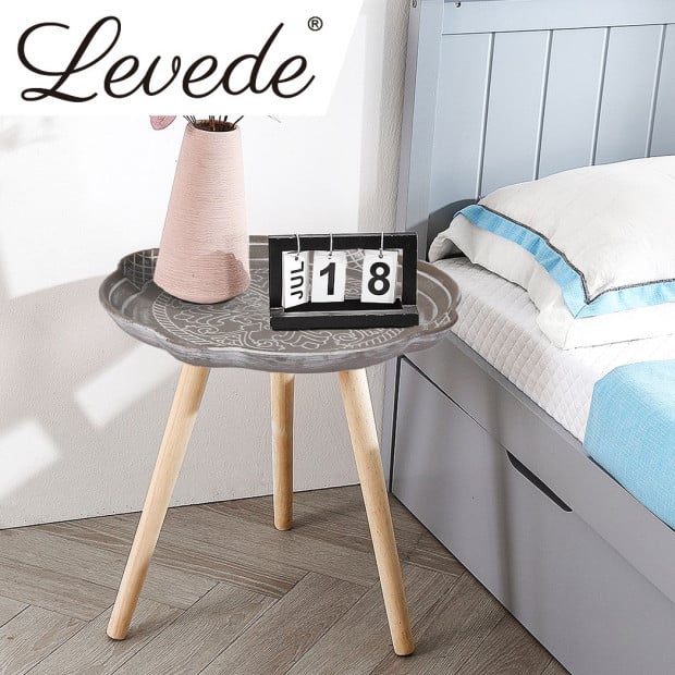 Coffee Table Side End Tables Antique Storage Modern Bedside Plant Stand Image 7